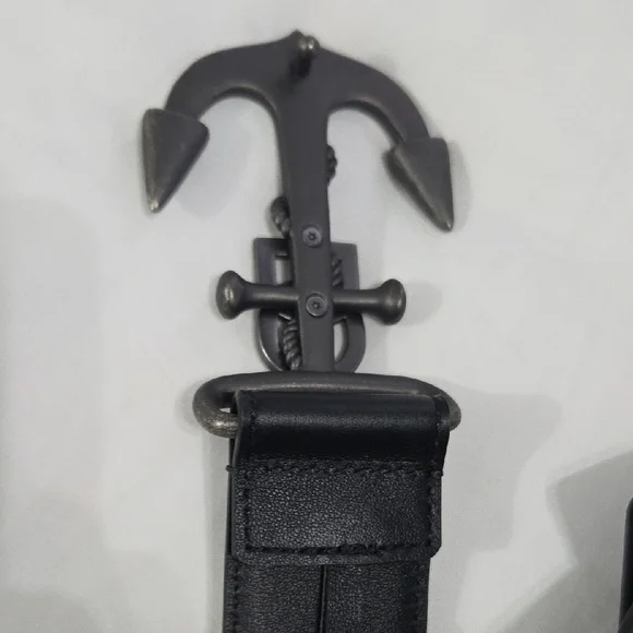 Dolce & Gabbana Black Anchor Buckle Belt - Picture 11 of 14